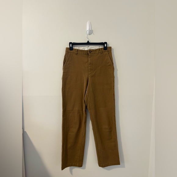 Moussy Vintage Tan Straight Leg Pants Large - Picture 2 of 4